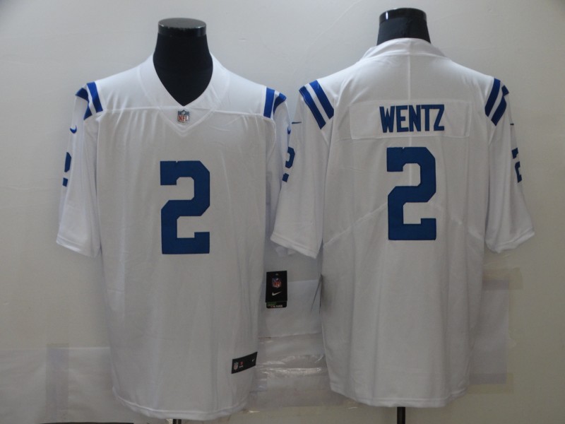 Men's Indianapolis Colts #2 Carson Wentz White NFL Vapor Untouchable Limited Stitched Jersey Men's Indianapolis Colts #2 Carson Wentz White NFL Vapor Untouchable Limited Stitched Jersey